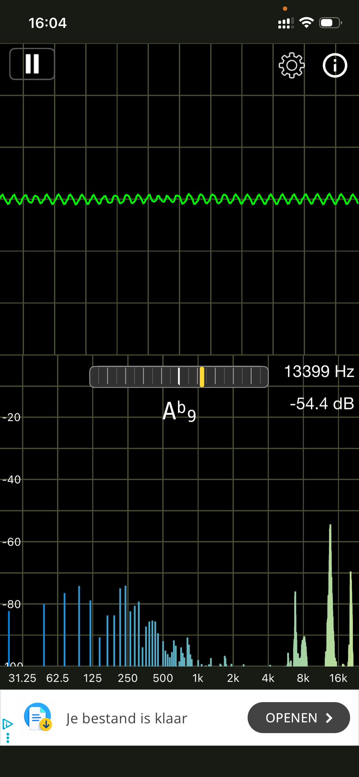 Spectrum after coat 1