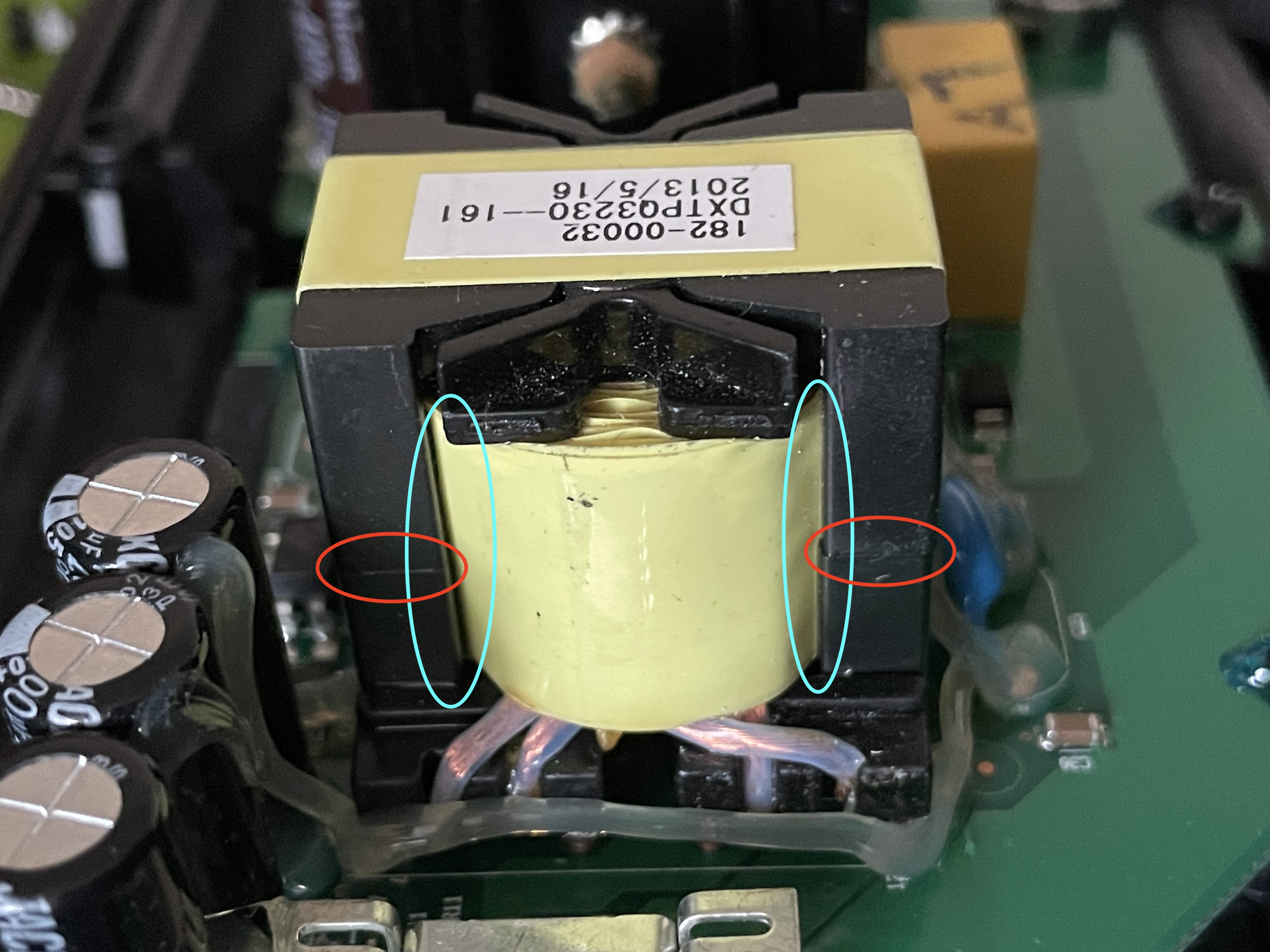 Transformer top view